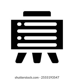 blackboard icon. vector glyph icon for your website, mobile, presentation, and logo design.