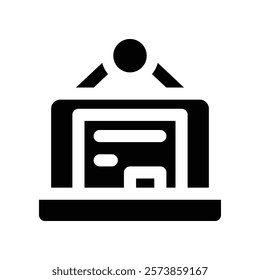 blackboard icon. vector glyph icon for your website, mobile, presentation, and logo design.