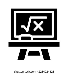 Plantilla de logotipo de ilustración vectorial de icono de pizarra aislada en fondo blanco