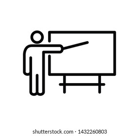 Blackboard icon vector illustration ,presentation sign vector illustration
