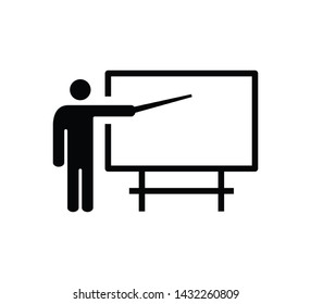 Blackboard icon vector illustration ,presentation sign vector illustration