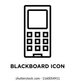 Blackboard icon vector isolated on white background, Blackboard transparent sign , line and outline elements in linear style