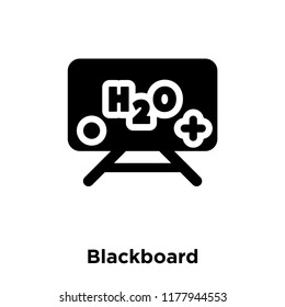 Blackboard icon vector isolated on white background, logo concept of Blackboard sign on transparent background, filled black symbol