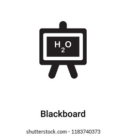 Blackboard icon vector isolated on white background, logo concept of Blackboard sign on transparent background, filled black symbol
