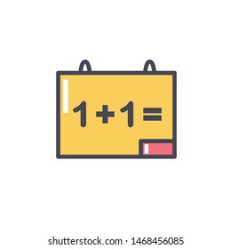 blackboard Icon Vector Logo Template 