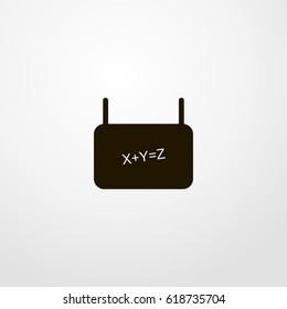 blackboard icon. vector sign symbol on white background