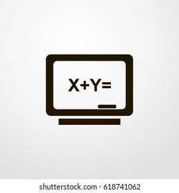 blackboard icon. vector sign symbol on white background