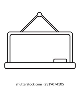 diseño de imagen de icono de pizarra vectorial