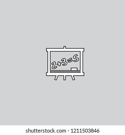 Blackboard icon. Blackboard for a website or mobile application on white background
