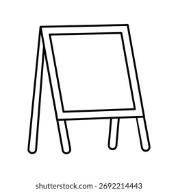 Blackboard icon with white background vector stock illustration