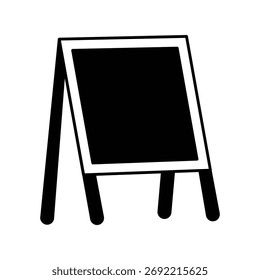 Blackboard icon with white background vector stock illustration