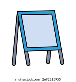 Blackboard icon with white background vector stock illustration