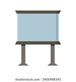 Blackboard illustrated on white background