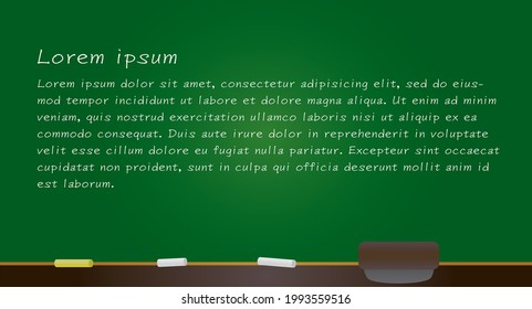 blackboard Illustration, back to school concept