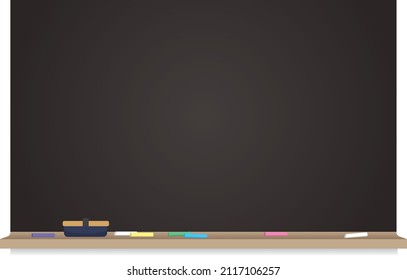 Blackboard illustration (blackboard-like frame material)