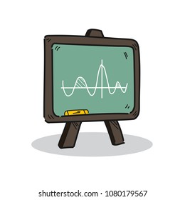 Blackboard illustration on a white background