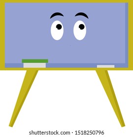 Pizarra, ilustración, vector sobre fondo blanco.