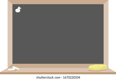 Blackboard, illustration, vector on white background.