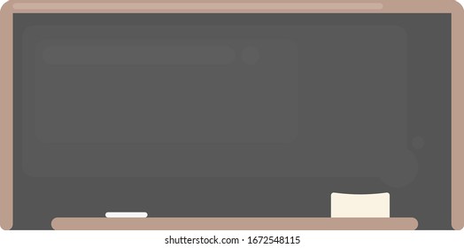 Pizarra, ilustración, vector sobre fondo blanco.