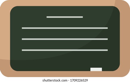 Blackboard, illustration, vector on white background