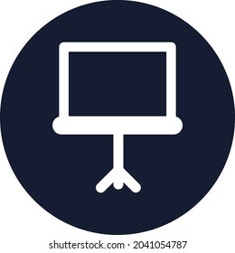 Blackboard Isolated Vector icon which can easily modify or edit

