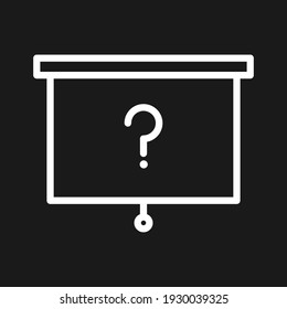 Blackboard, lecture, presentation icon vector image. Can also be used for Web Marketing. Suitable for use on web apps, mobile apps and print media.