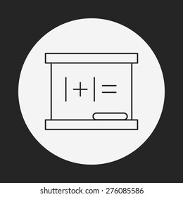 blackboard line icon