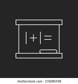 blackboard line icon