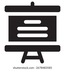 Icono de Vector moderno de Blackboard: Plantilla de símbolos de ilustración mínima para el diseño de interfaz de usuario del App móvil de Web