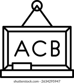 Blackboard Novo Vetor de Design de Ícone Criativo