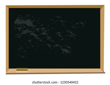 Blackboard on a white background.