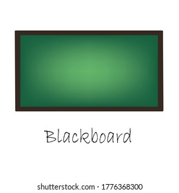
A blackboard on a white background