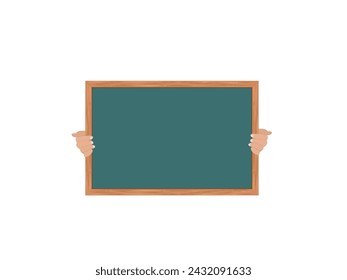 Blackboard on a white background.