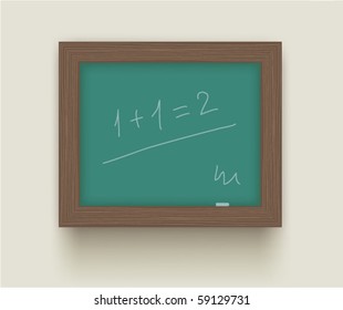 Blackboard on a white background
