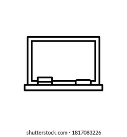 Blackboard With Outline Icon Vector