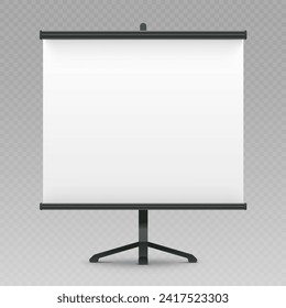 Blackboard with paper for lecture, presentation, planning, analysis or graphs. Realistic poster panel. Vector illustration