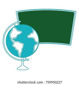 Blackboard and planet sphere design