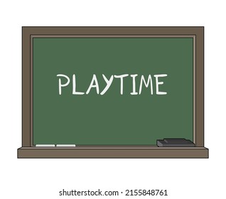 Blackboard and playtime message design