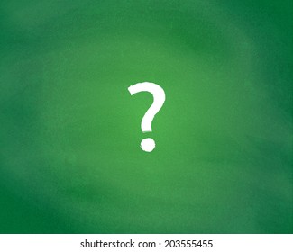Blackboard With Question Mark