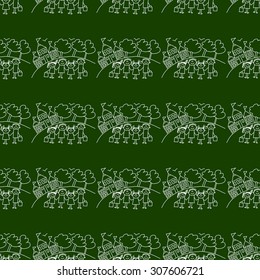 Blackboard. School. Seamless vector pattern and background