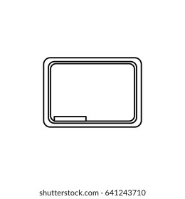 Blackboard school symbol