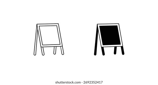 Blackboard set icon with white background vector stock illustration
