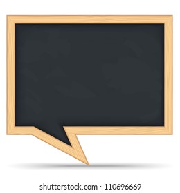 Blackboard Speech Bubble, vector eps10 illustration