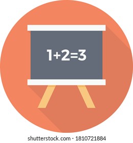 blackboard vector flat color icon 