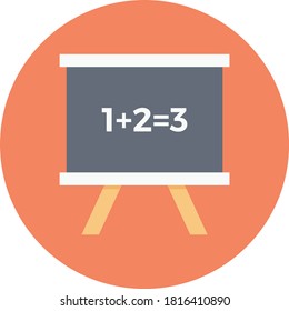 blackboard vector flat color icon 