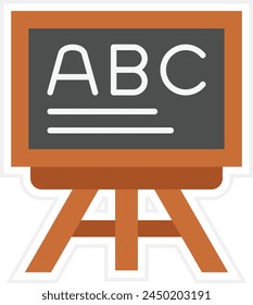 Blackboard vector icon. Can be used for printing, mobile and web applications.