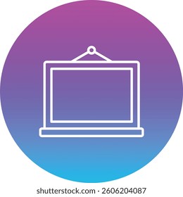 Blackboard vector icon. Can be used for printing, mobile and web applications.