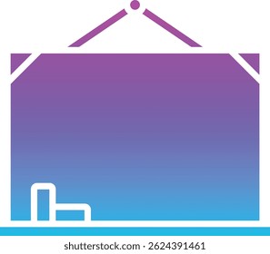 Icono de Vector de Blackboard. Se puede utilizar para aplicaciones de impresión, móviles y de Web.