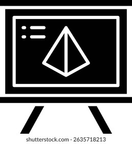 Icono de Vector de Blackboard. Se puede utilizar para aplicaciones de impresión, móviles y de Web.