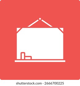 Blackboard vector icon. Can be used for printing, mobile and web applications.